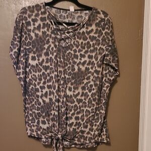 Leopard Print Women's Top